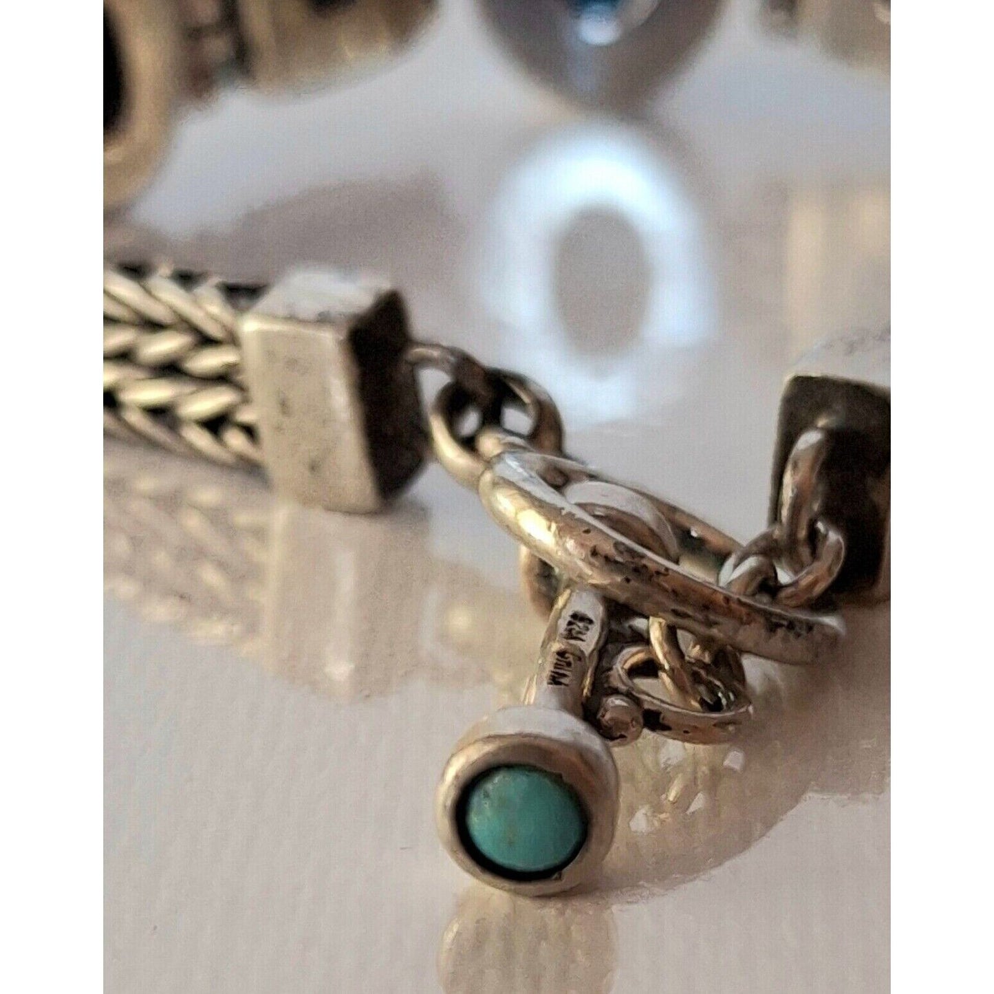 925 STERLING SILVER AND TURQUOISE BRACELET SKY