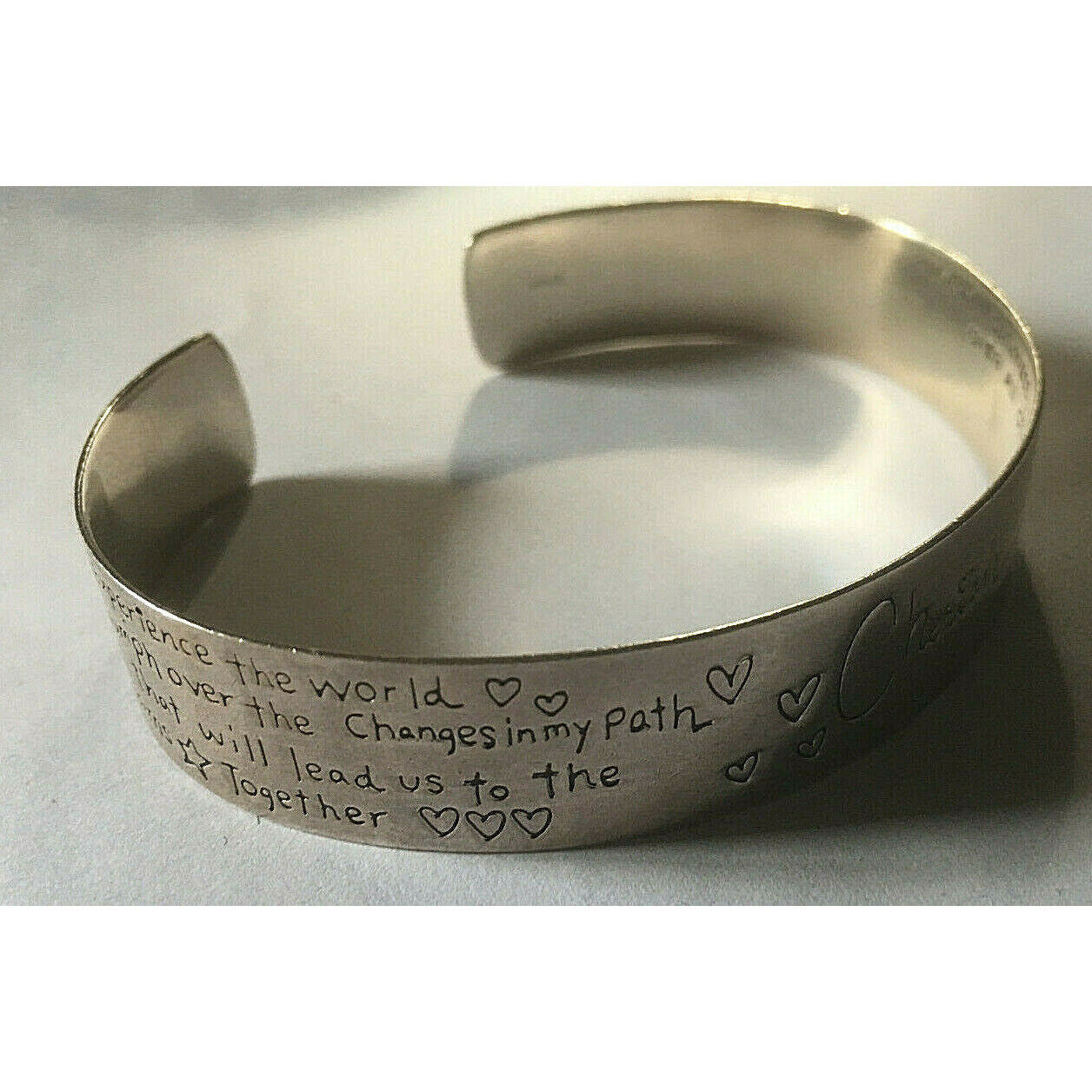 925 STERLING SILVER LOVE NOTES CONFETION BRACELET SKY