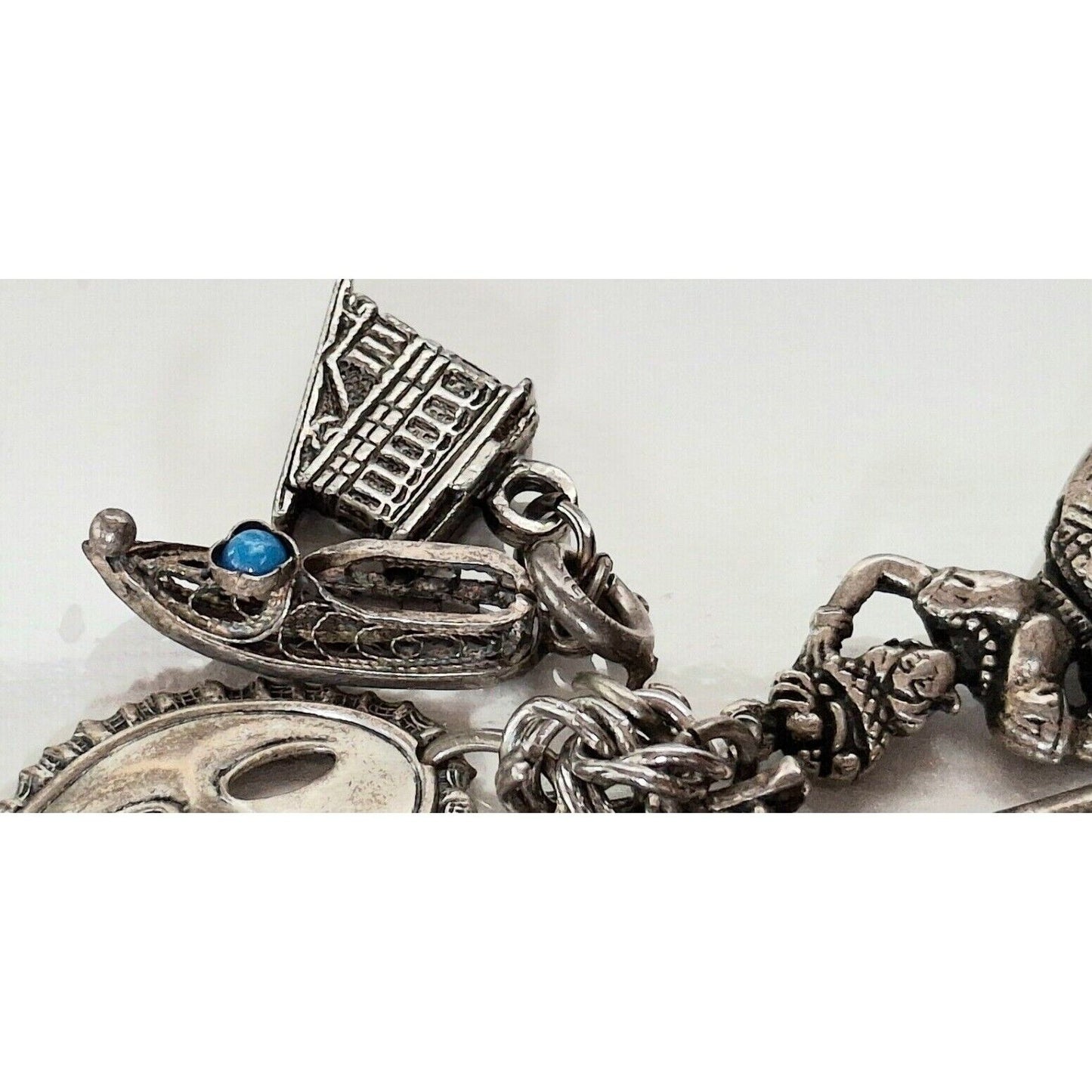 925/800 STERLING SILVER CHARM BRACELET SKY