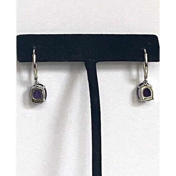 925 STERLING SILVER AND AMETHYST EARRINGS SKY