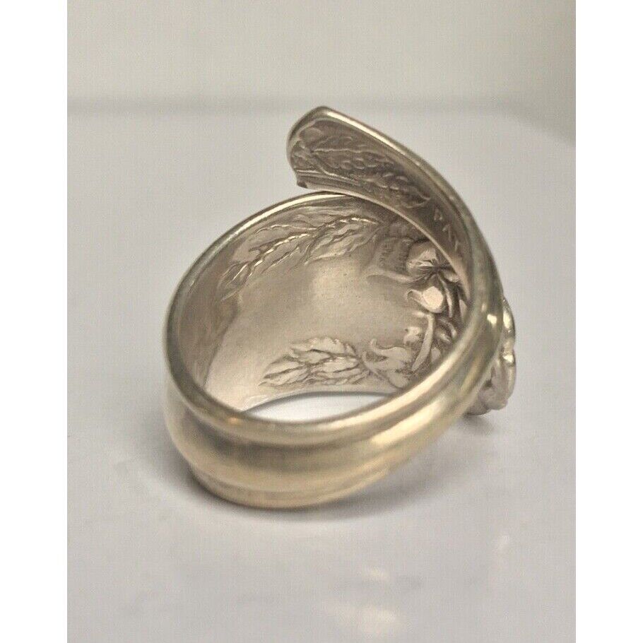 WALLACE STERLING SILVER "ROSE" FINGER RING. SIZE 6-6.5 SKY