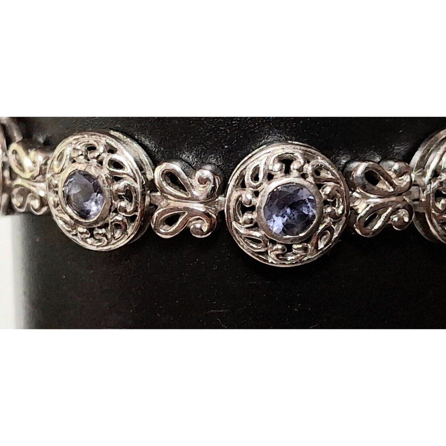 925 STERLING SILVER AND TANZANITE BRACELET SKY