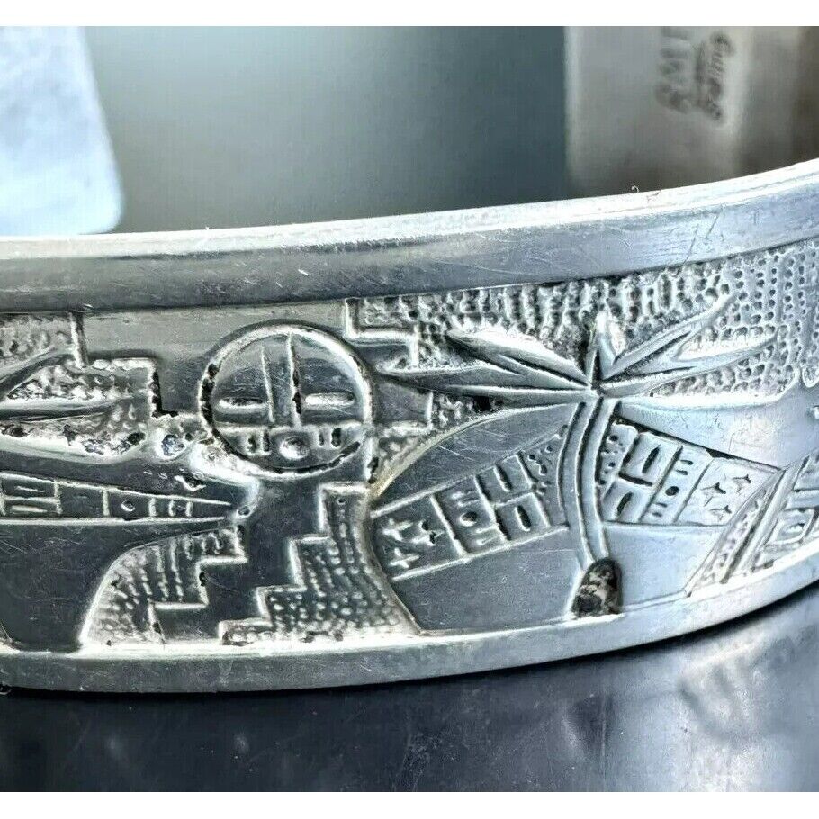 NATIVE AMERICAN 925 STERLING SILVER BRACELET SKY