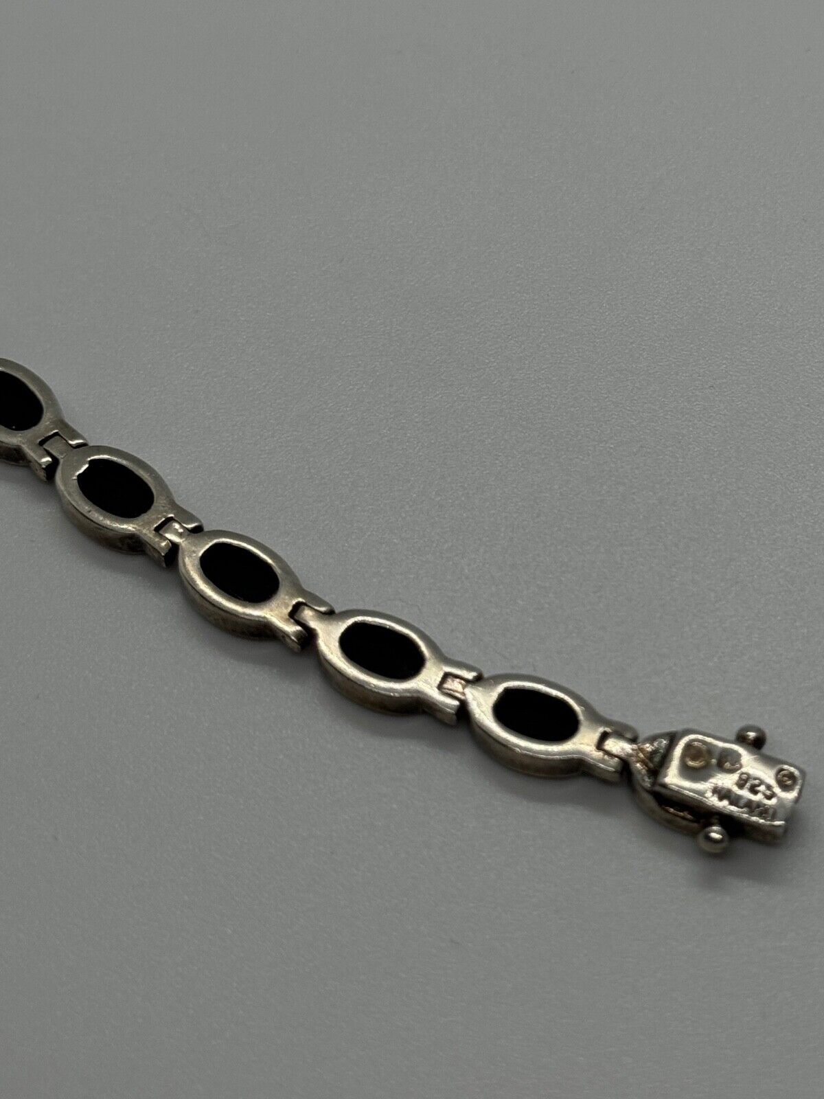 925 STERLING SILVER ONYX  BRACELET