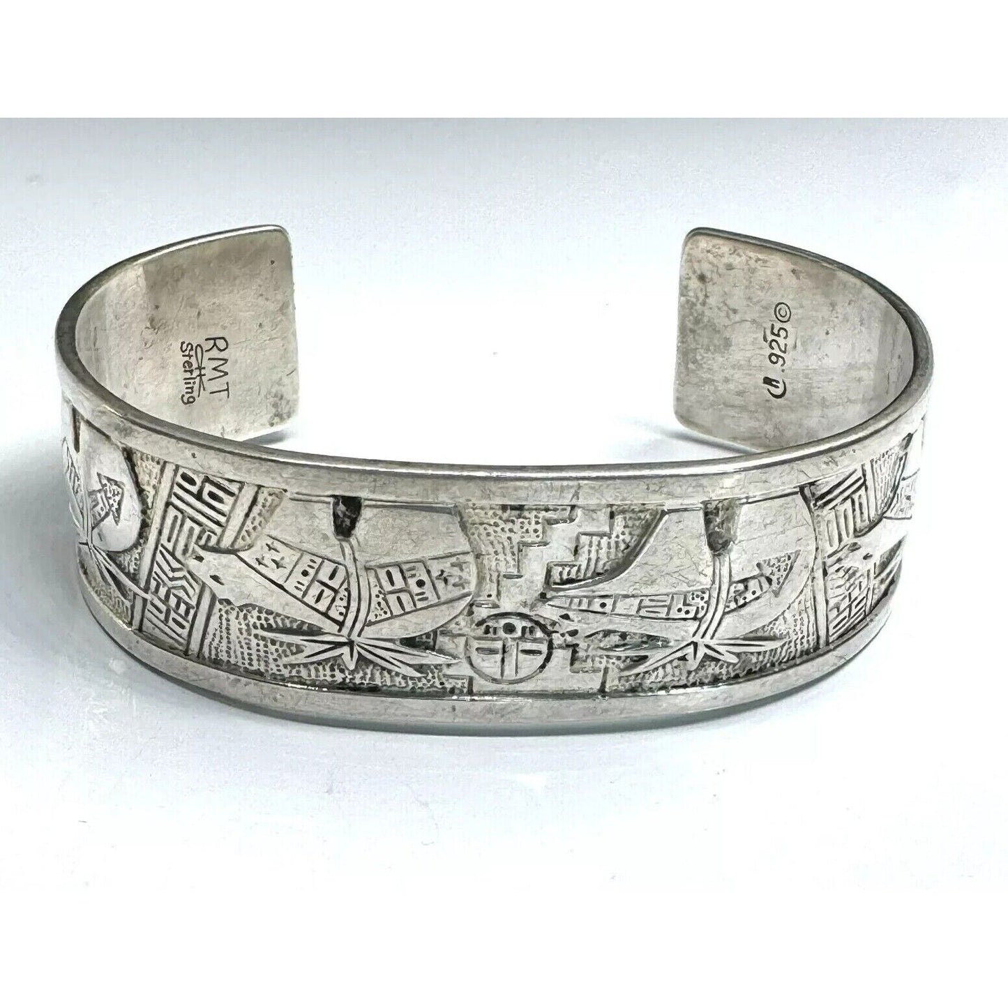 NATIVE AMERICAN 925 STERLING SILVER BRACELET SKY