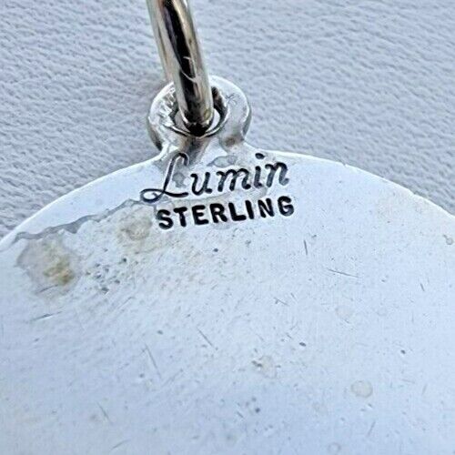 LUMIN VINTAGE  925 STERLING SILVER SAINT CATHERIN CHARM PENDANT AT