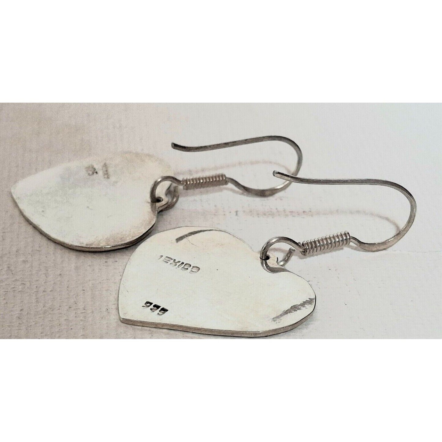 925 STERLING SILVER  KIDS DESIGN  HEART  EARRINGS SKY