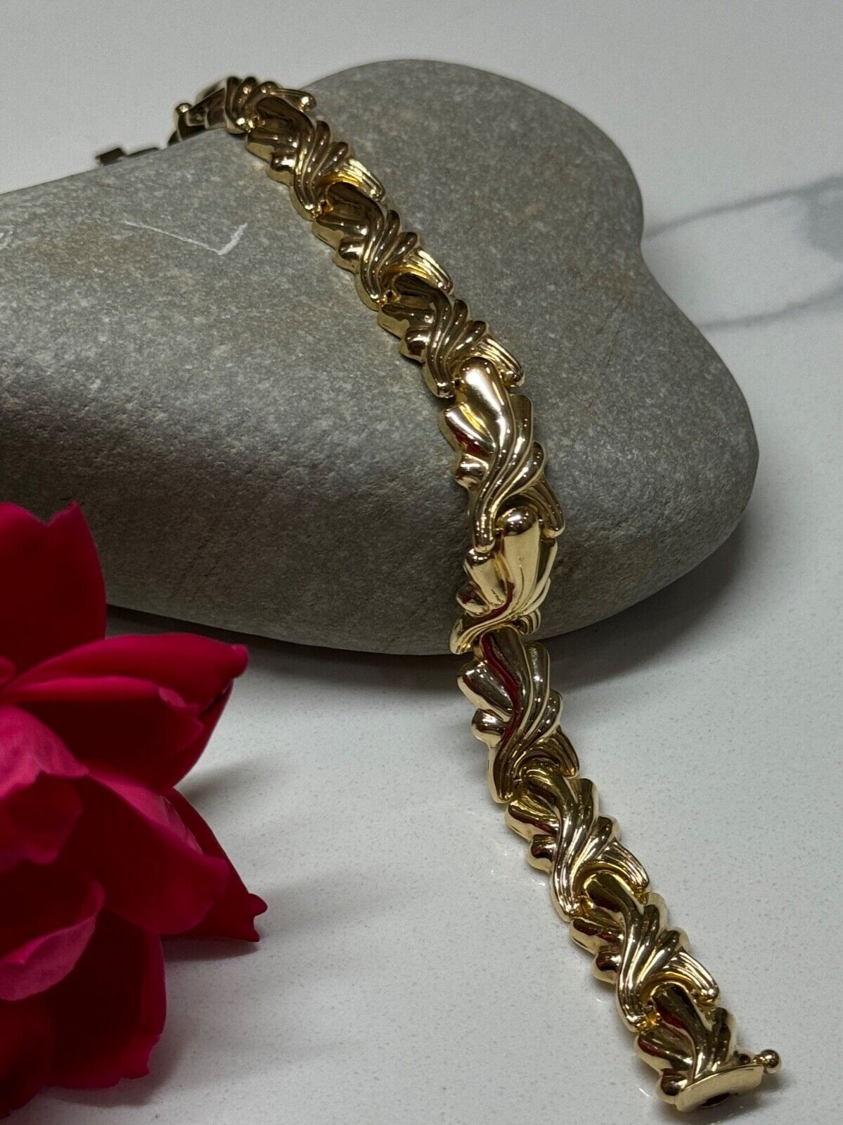 14K YELLOW GOLD BRACELET ITALY MILOR LENGTH 7