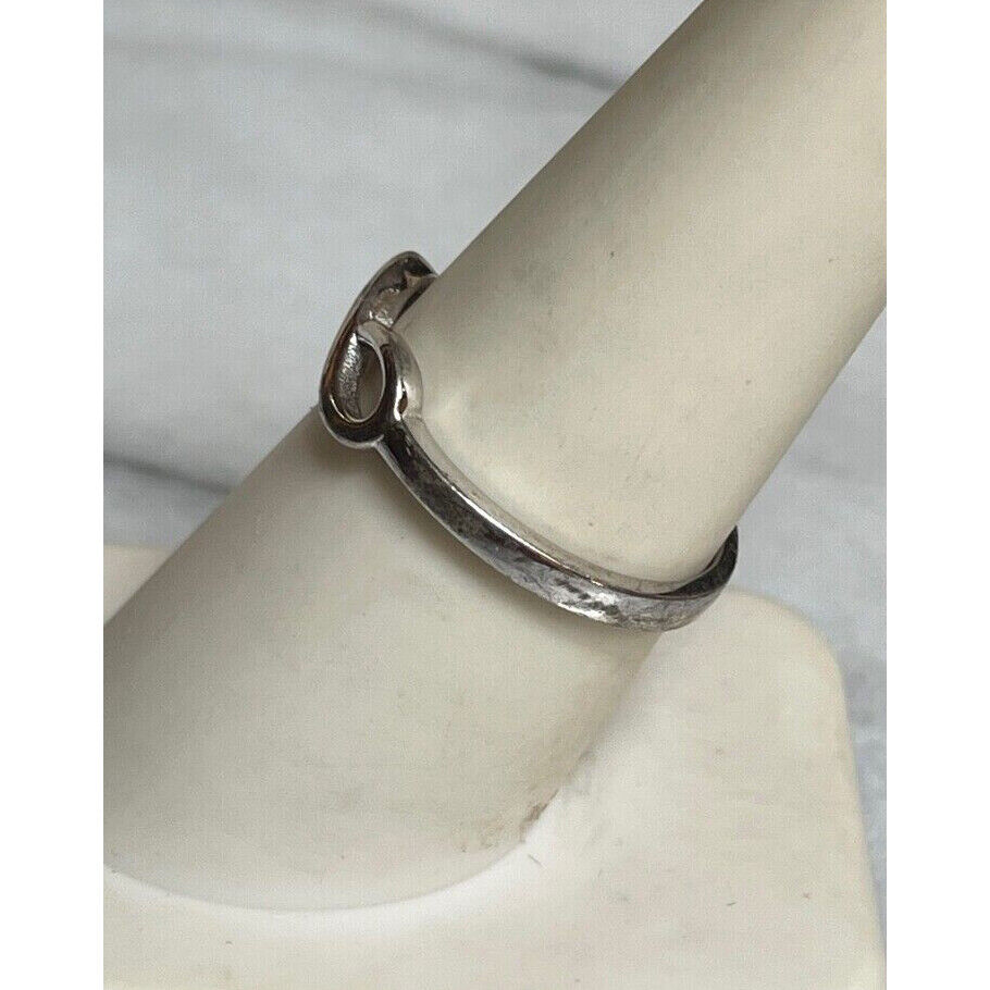 925 STERLING SILVER INFINITY ''I LOVE YOU'' BAND RING SIZE 7.75 SKY