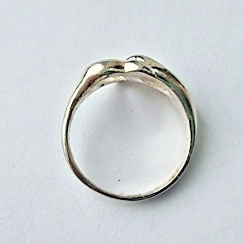 925 STERLING SILVER INFINITY AND HEART  RING SIZE 6.75 AT