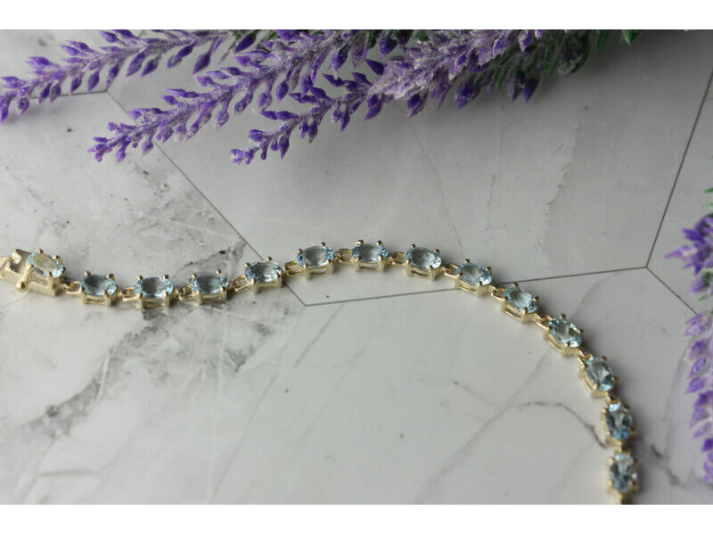 925 STERLING SILVER TOPAZ BRACELET