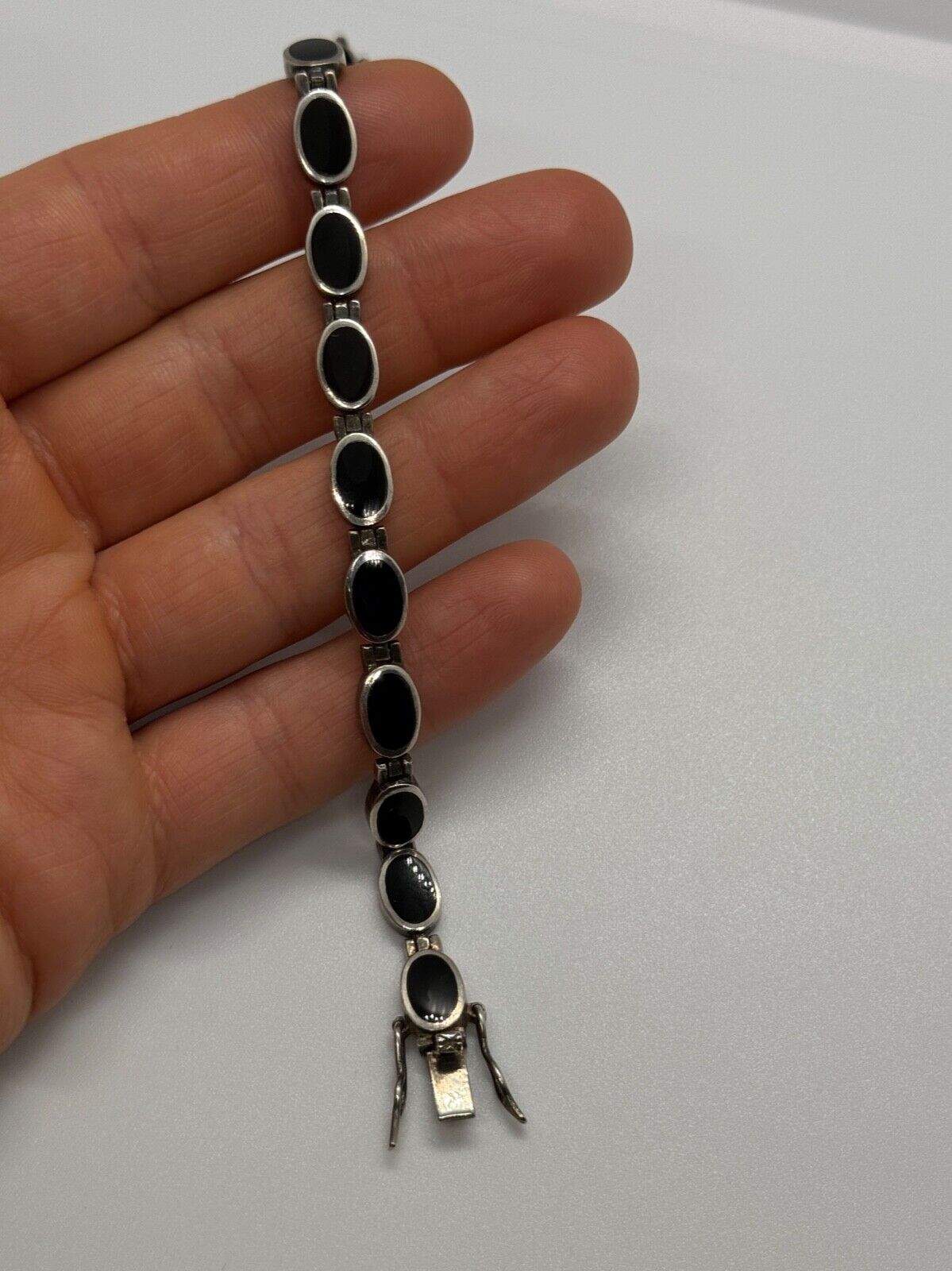 925 STERLING SILVER ONYX  BRACELET