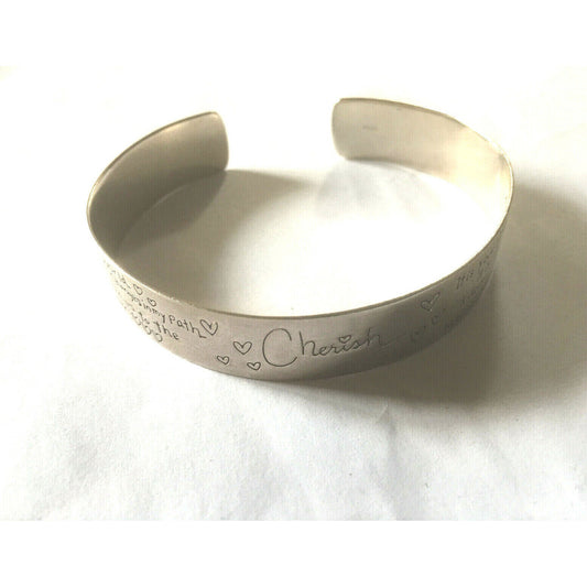 925 STERLING SILVER LOVE NOTES CONFETION BRACELET SKY