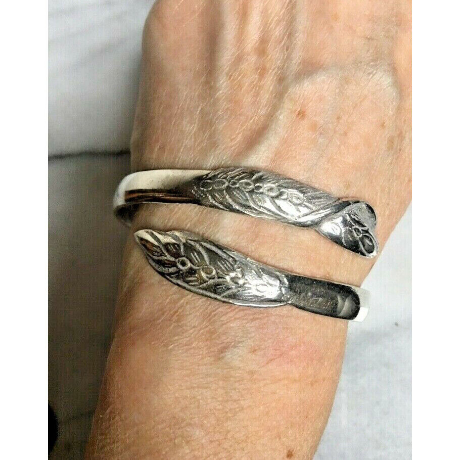 925 STERLING SILVER SNAKE? BY-PASS BRACELET SKY