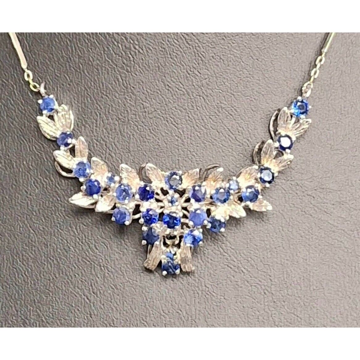 925 STERLING SILVER LONDON BLUE TOPAZ  NECKLACE SKY