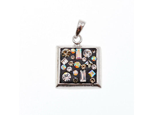 925 STERLING SILVER ENAMEL & CZ EXCLUSIVE PENDANT