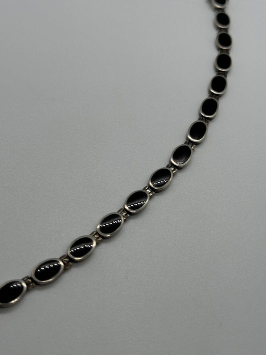 925 STERLING SILVER ONYX  BRACELET