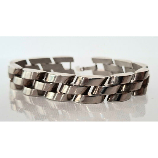 EXQUISITE MEN 'S 925 STERLING SILVER BRACELET SKY