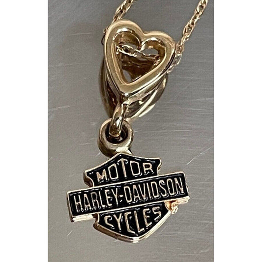 YELLOW GOLD HARLEY-DAVIDSON PENDANT NECKLACE SKY