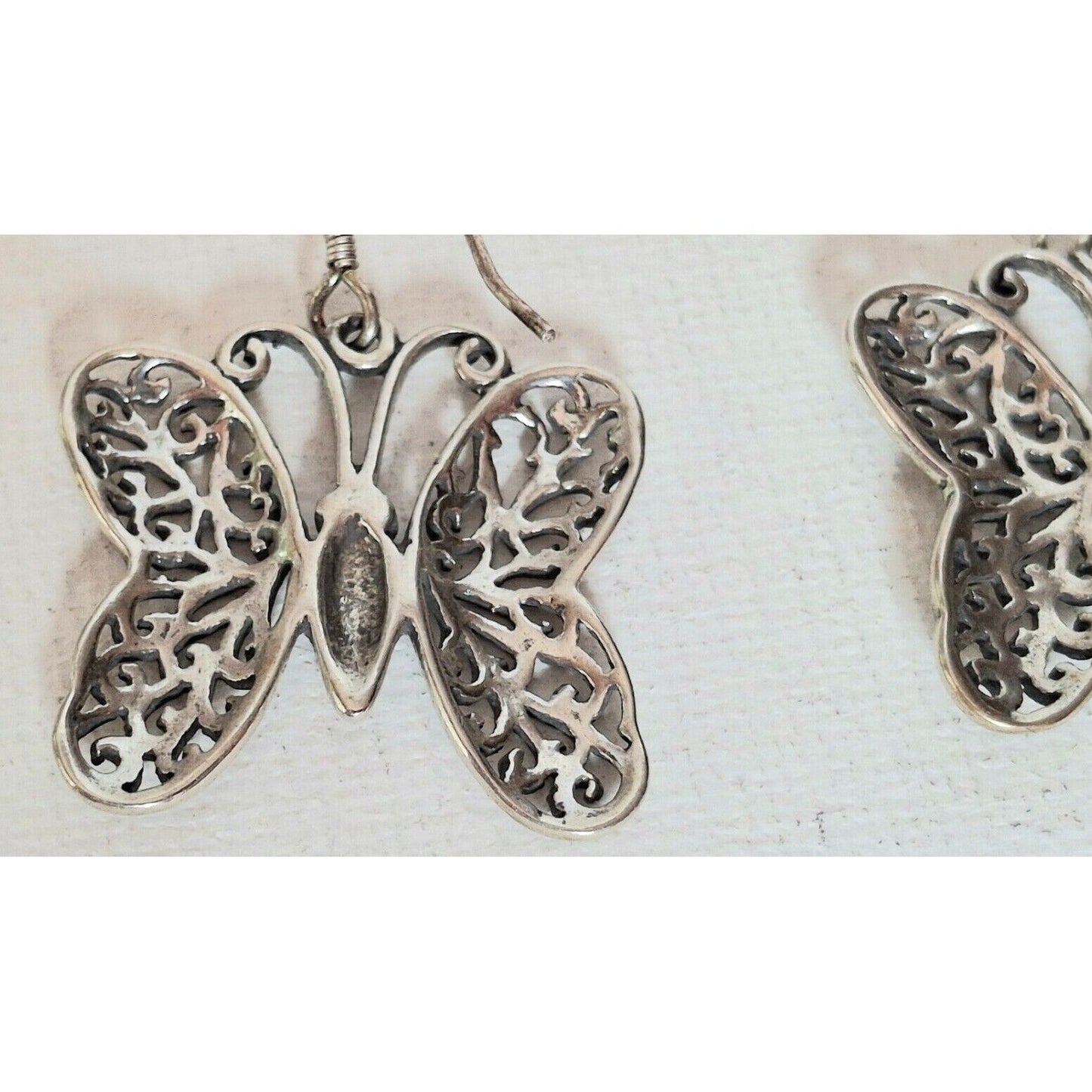 925 STERLING SILVER  BUTTERFLY EARRINGS SKY