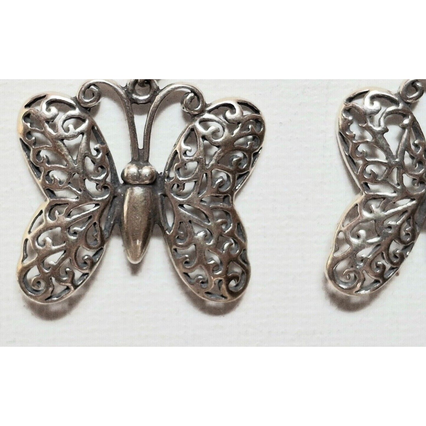 925 STERLING SILVER  BUTTERFLY EARRINGS SKY