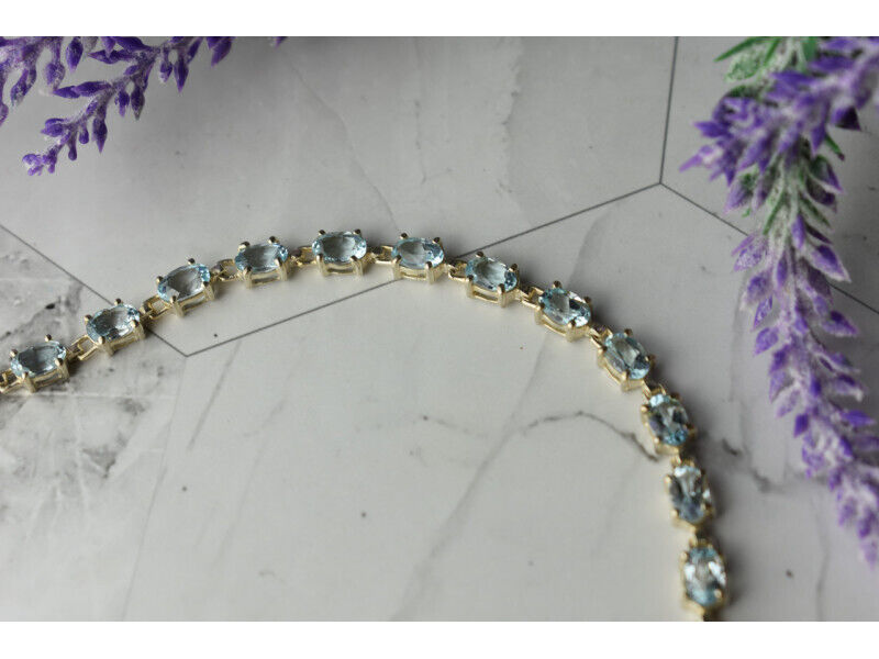 925 STERLING SILVER TOPAZ BRACELET