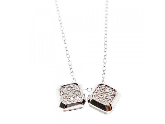 925 STERLING SILVER CZ NECKLACE PENDANT