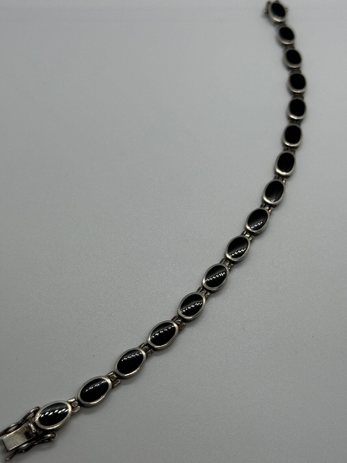 925 STERLING SILVER ONYX  BRACELET