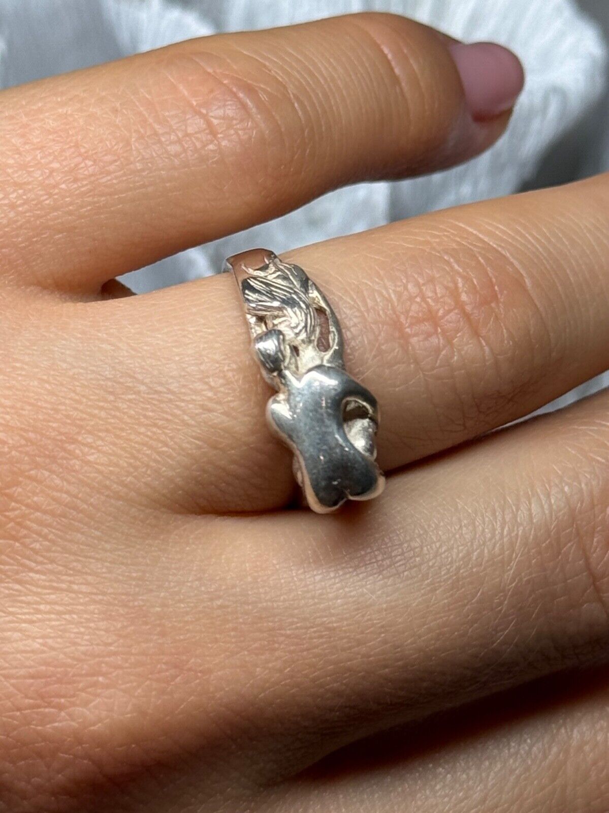 925 STERLING SILVER KAMASUTRA RING SIZE 7