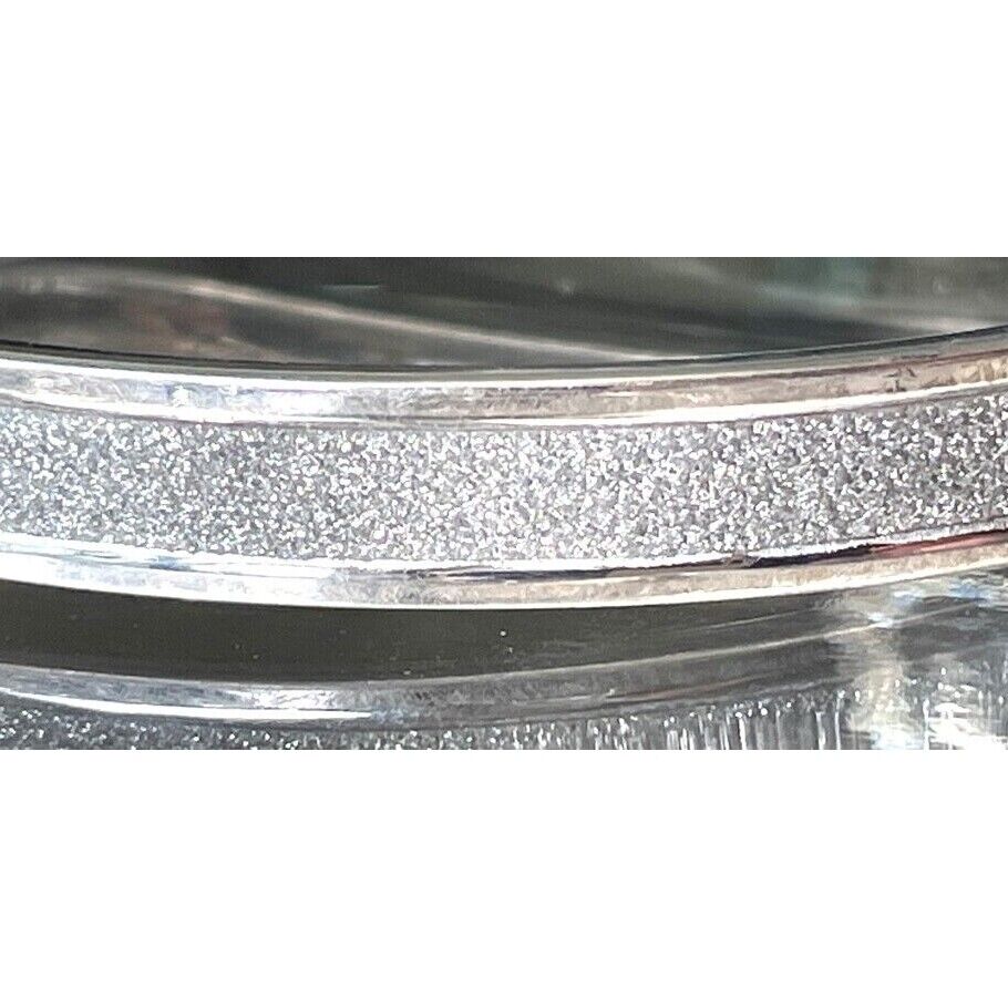 SPARKLING 925 STERLING SILVER DIAMOND CUT BRACELET SKY