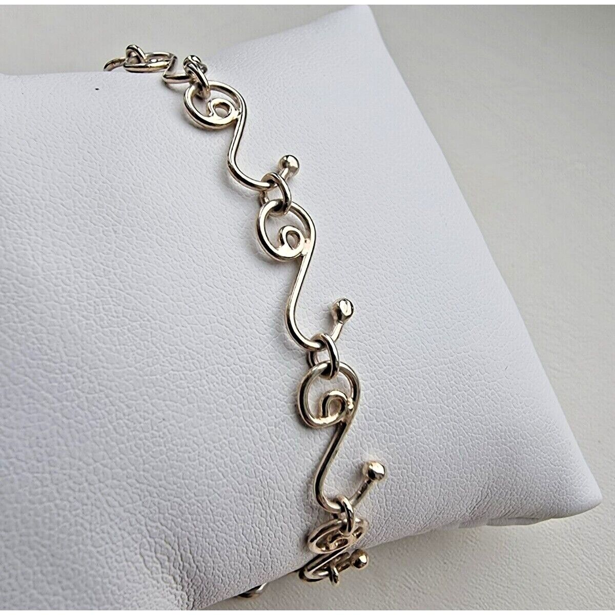 SILPADA VINTAGE 925 STERLING SILVER ANKLE ORNATE BRACELET 10 inch AT