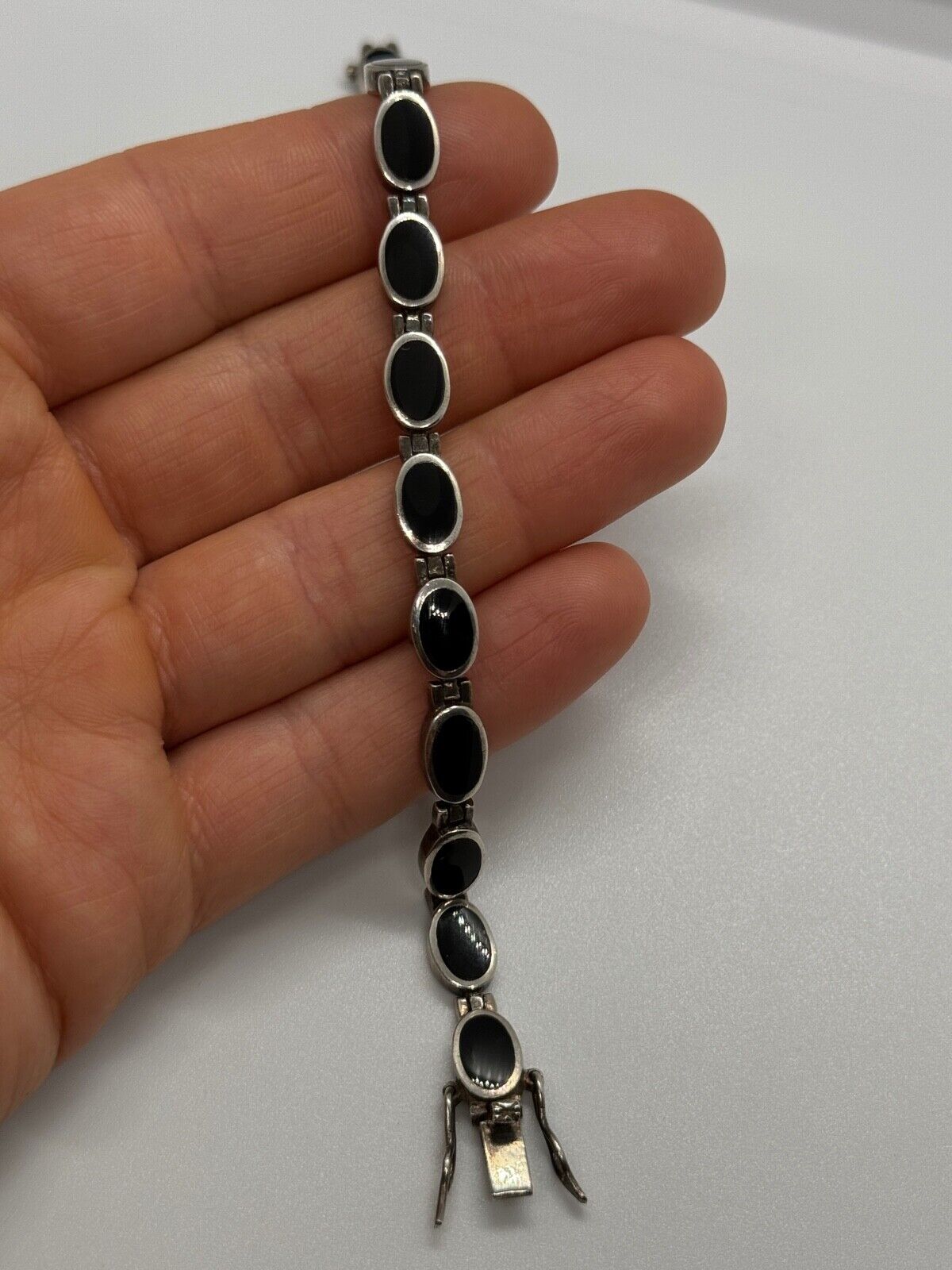 925 STERLING SILVER ONYX  BRACELET