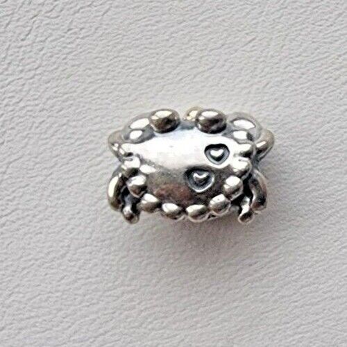 PANDORA AUTHENTIC 925 STERLING SILVER HAPPY CRAB 14K TWO TONE  CHARM 791135 AT