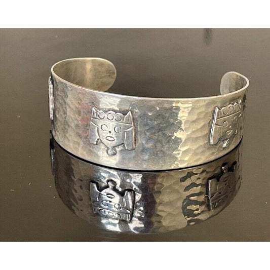 PERUVIAN INCA DESIGN 925 STERLING SILVER  BRACELET BY VICKY SKY