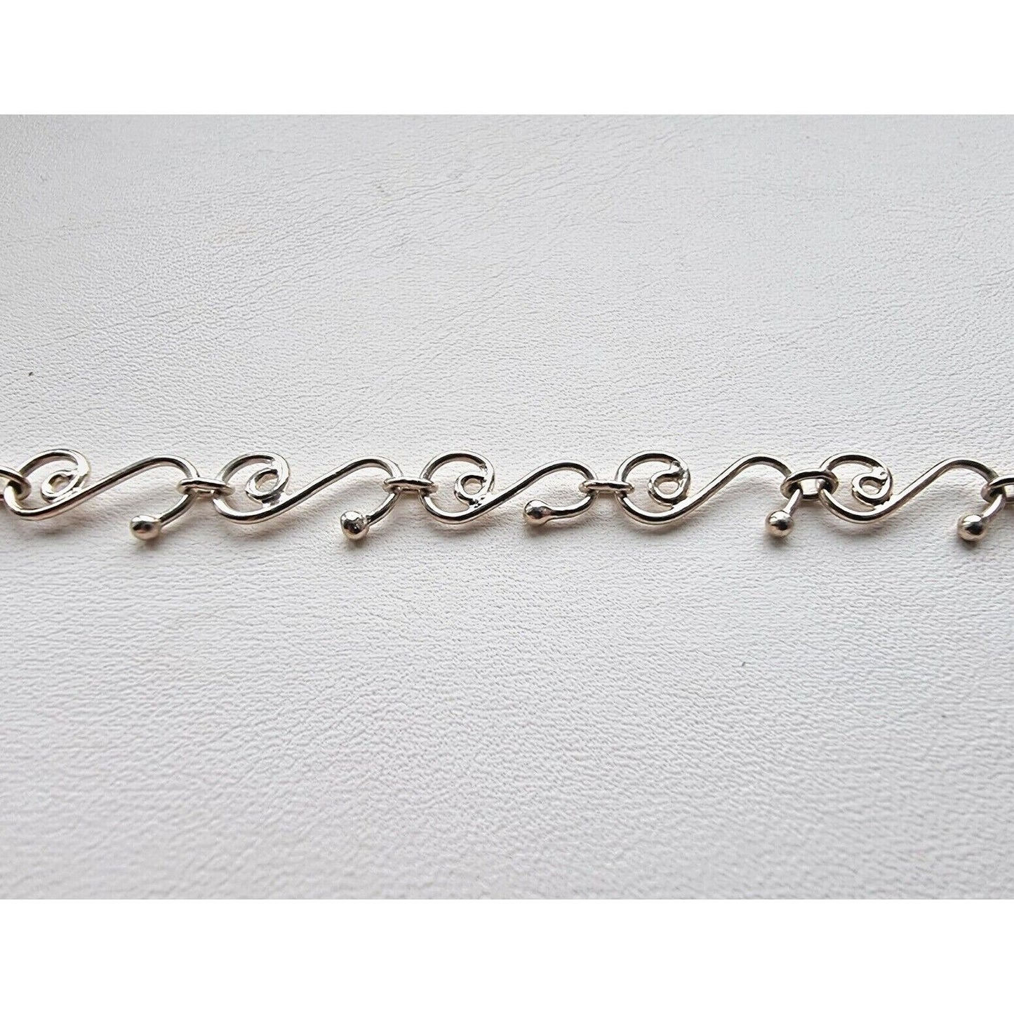 SILPADA VINTAGE 925 STERLING SILVER ANKLE ORNATE BRACELET 10 inch AT