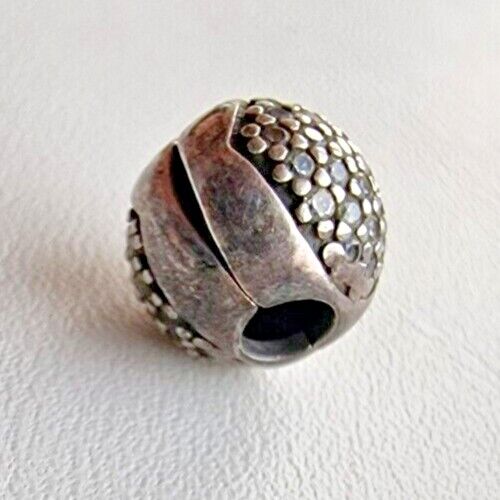 PANDORA ALE AUTHENTIC 925 STERLING SILVER HEART BALL CLIP CHARM AT