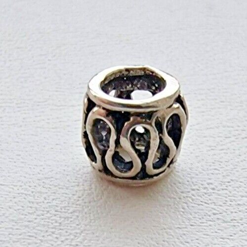 PANDORA  925 STERLING SILVER FILIGREE NET WIRE BEAD BRACELETS CHARM AT