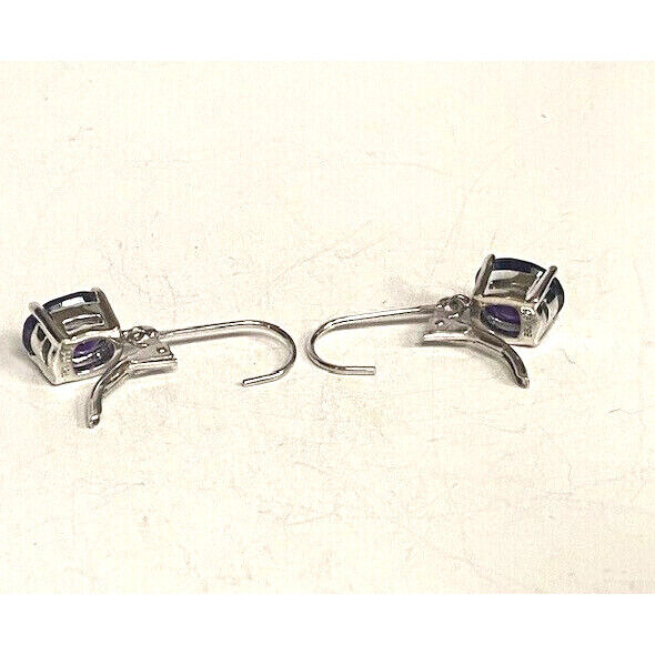 925 STERLING SILVER AND AMETHYST EARRINGS SKY