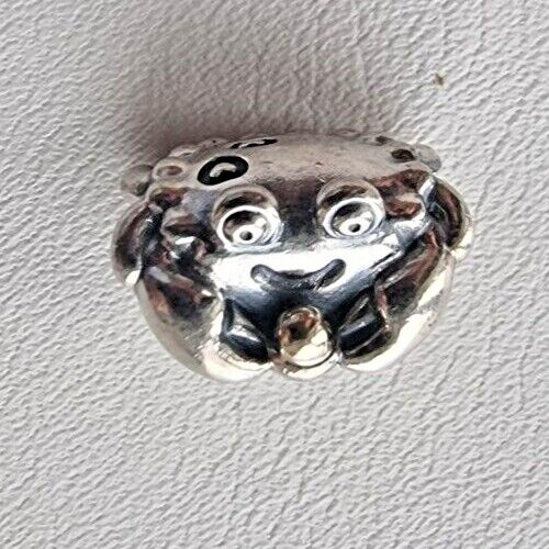 PANDORA AUTHENTIC 925 STERLING SILVER HAPPY CRAB 14K TWO TONE  CHARM 791135 AT