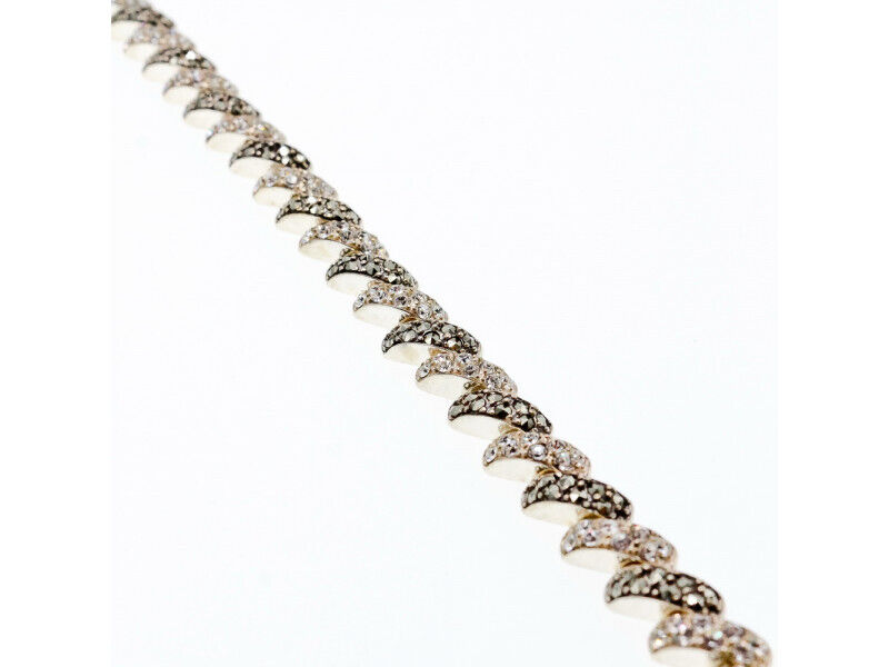 925 STERLING SILVER CZ & MARCASITES BRACELET