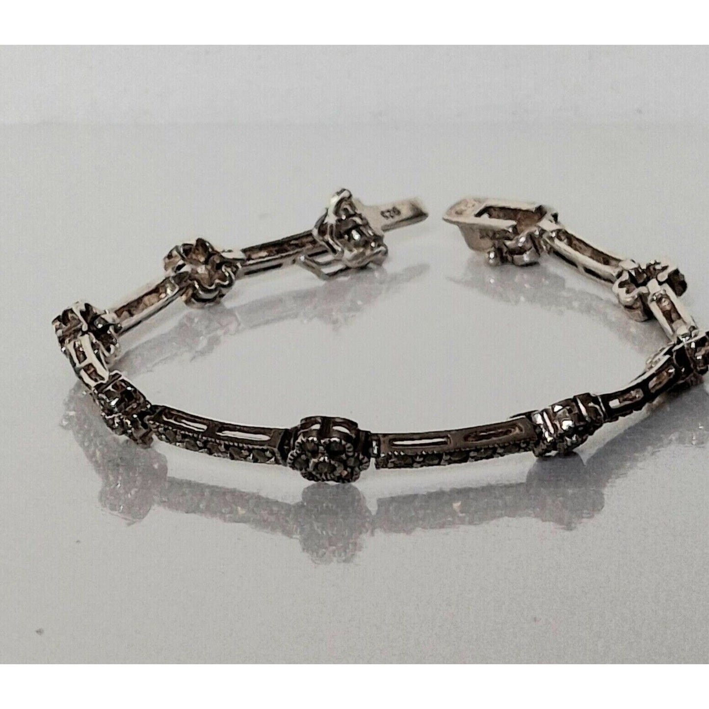 925 STERLING SILVER AND MARCASITES  BRACELET SKY