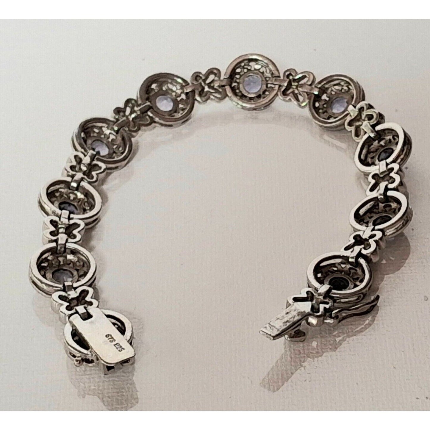 925 STERLING SILVER AND TANZANITE BRACELET SKY