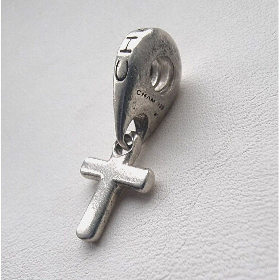 CHAMILIA  925 STERLING SILVER DANGLE CROSS CHARM AT