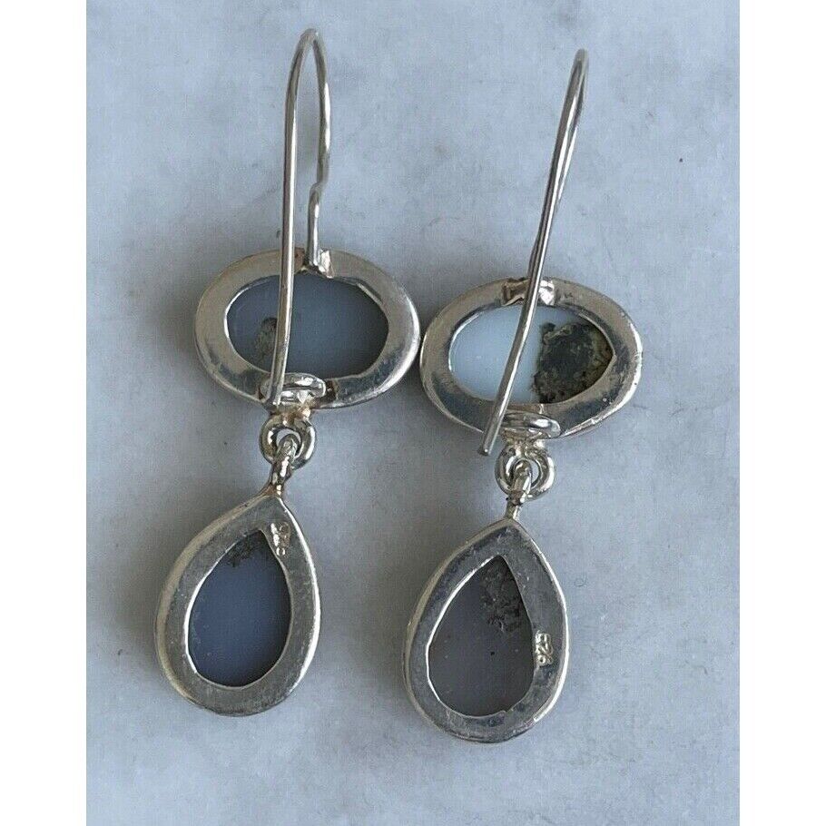 925 STERLING SILVER & PYRITE(FOOL'S GOLD) EARRINGS SKY