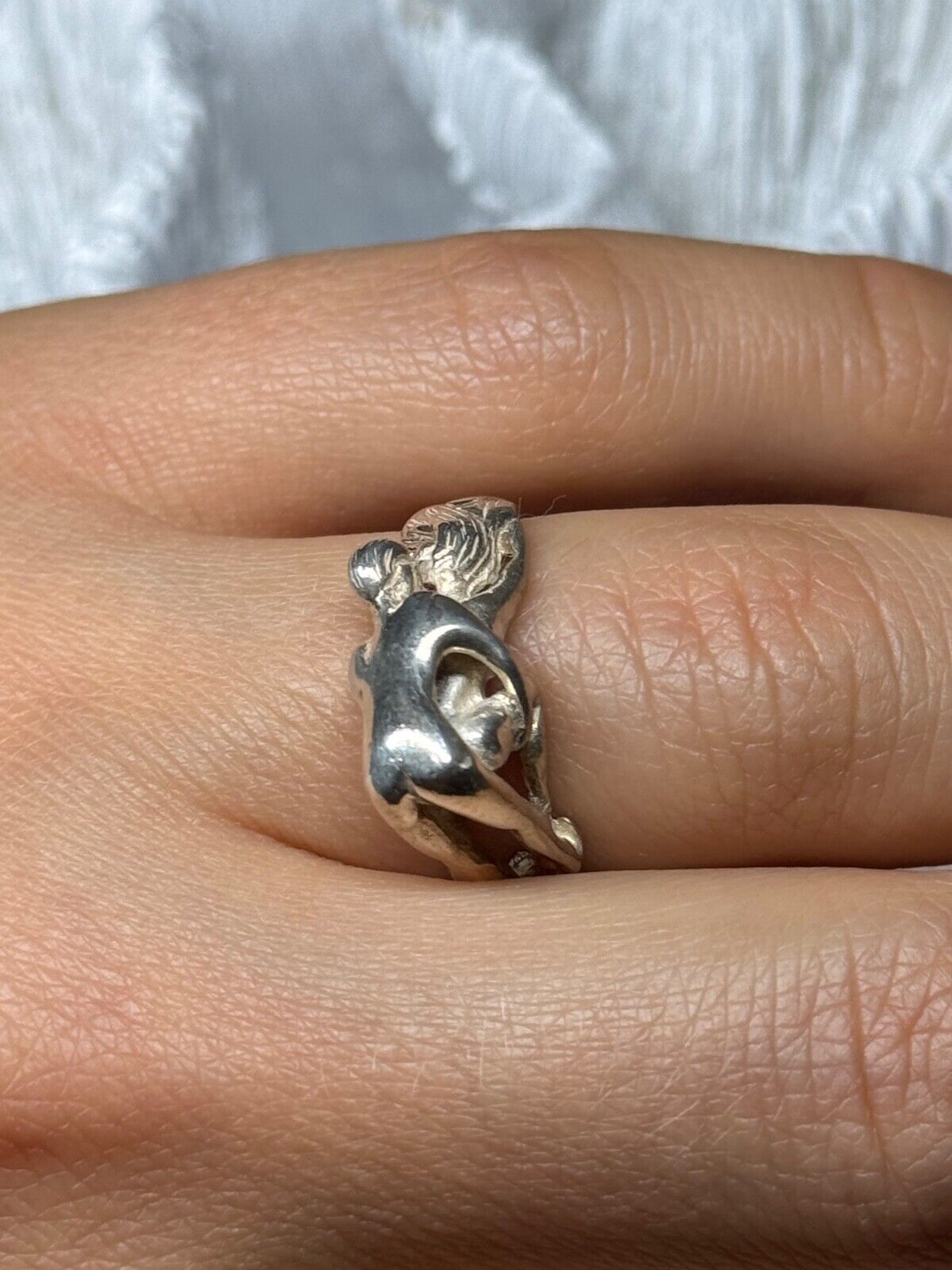 925 STERLING SILVER KAMASUTRA RING SIZE 7