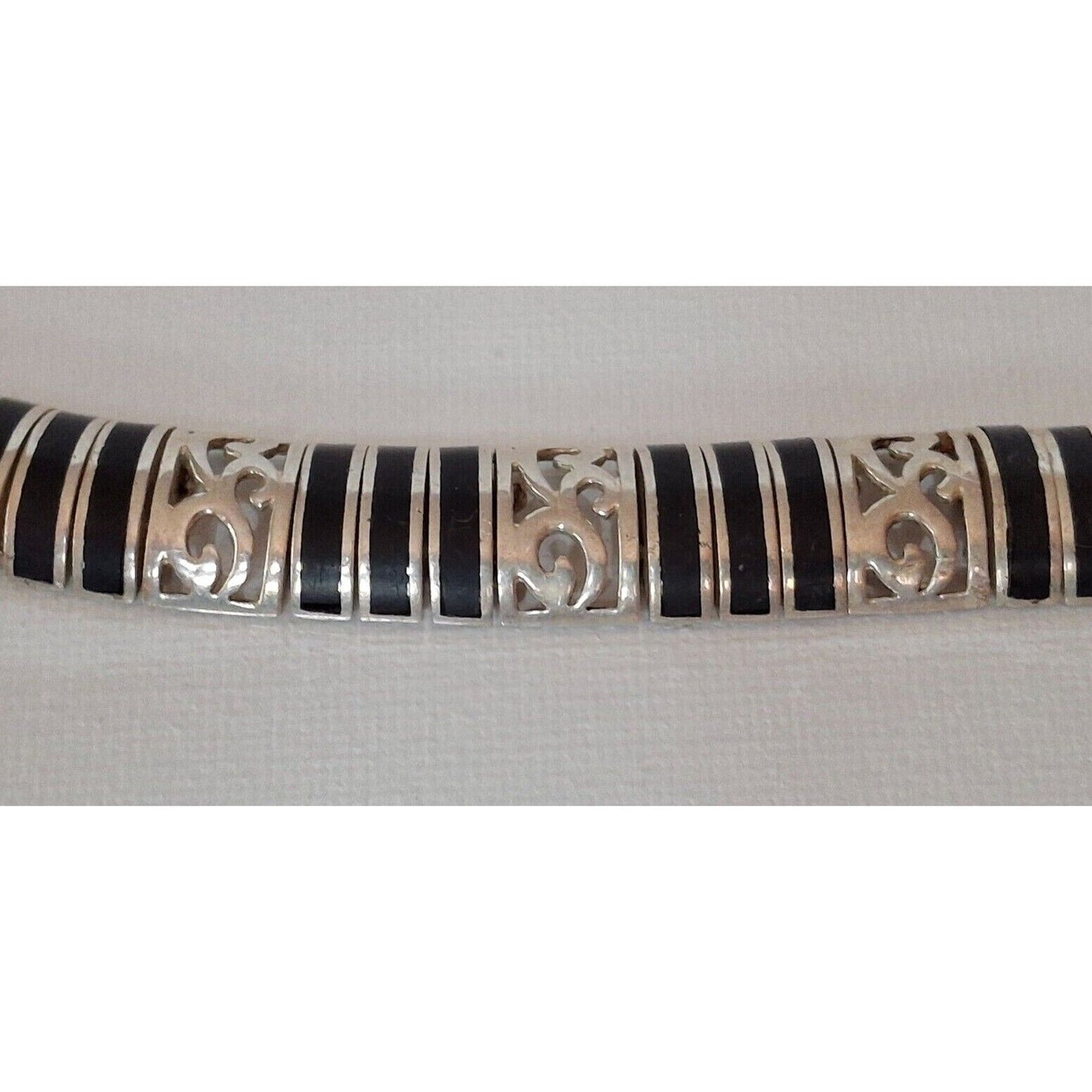 925 STERLING SILVER AND ONYX  BRACELET SKY