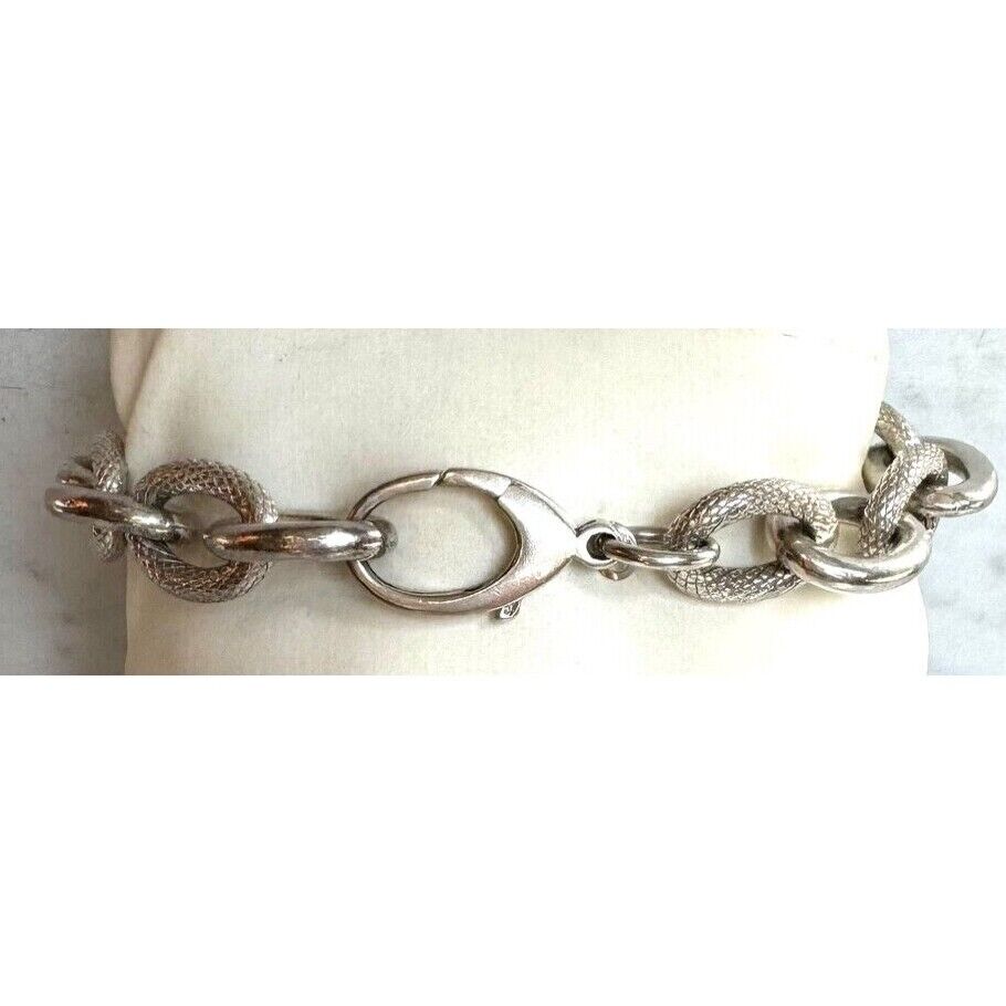 HEAVY 925 STERLING SILVER 8'' CHAIN BRACELET SKY