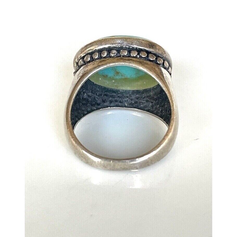 925 STERLING SILVER TURQUOISE RING SIZE 6 SKY