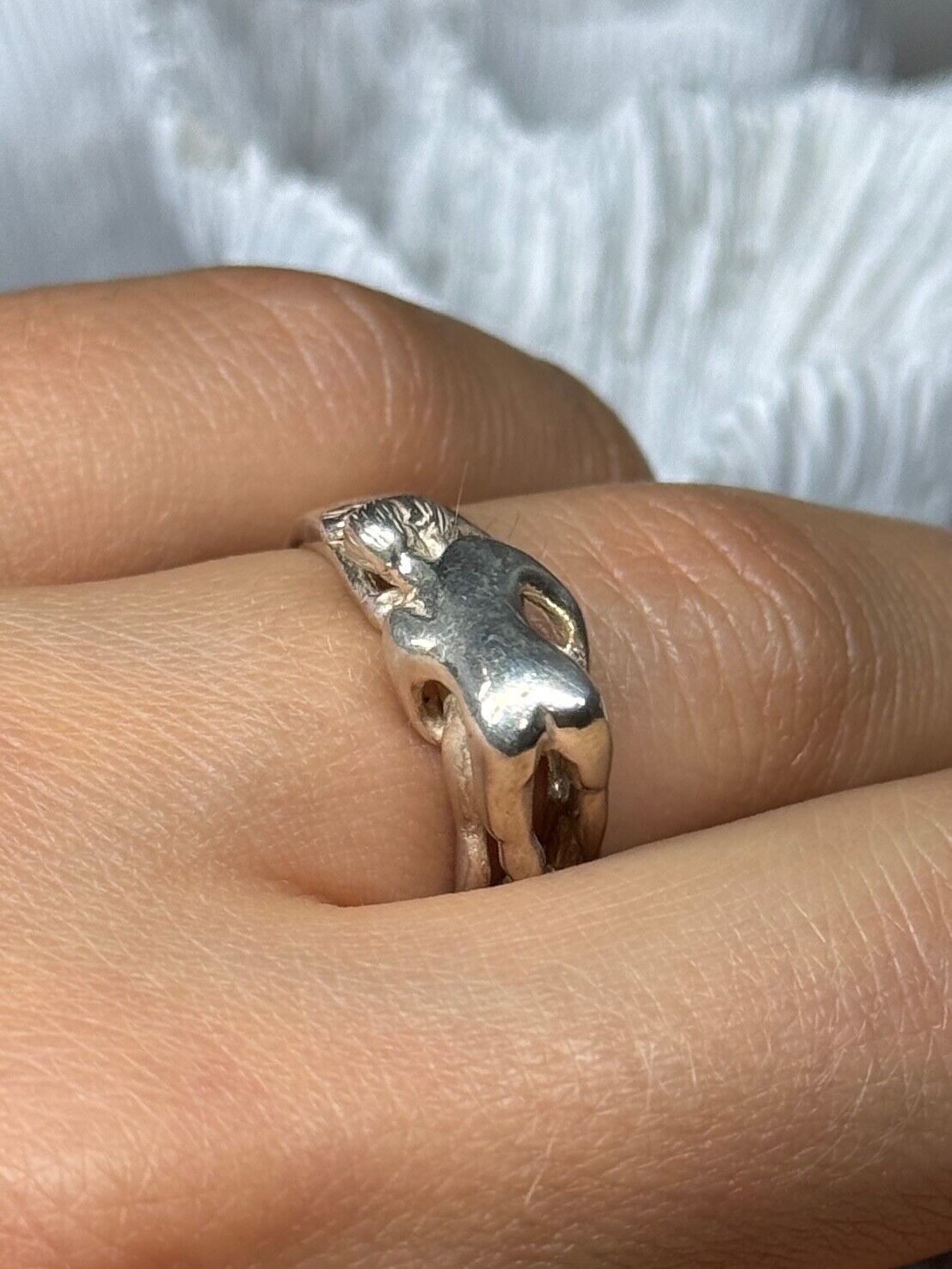 925 STERLING SILVER KAMASUTRA RING SIZE 7