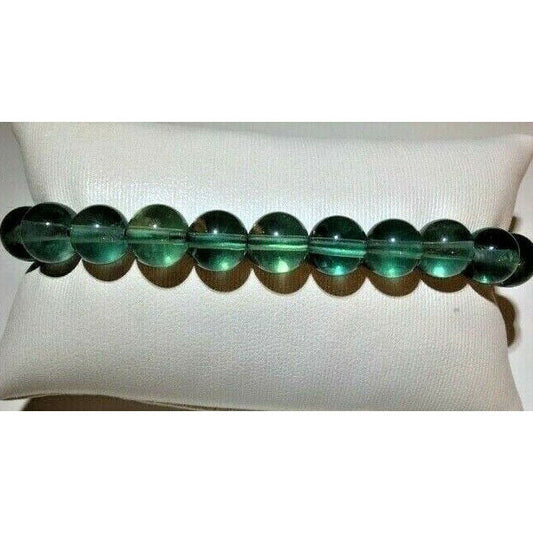 GEMS EN VOGUE STERLING SILVER VERMEIL JADEITE BEADED BRACELET SKY